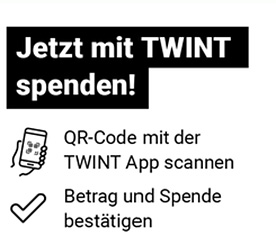 Jetzt mit TWINT spenden!